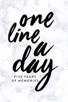 One Line A Day: Five Years of Memories, Marble, 6x9 Diary, Dated and Lined Book