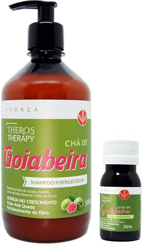 Theros Therapy Kit Chá de Goiabeira, Shampoo Fortalecedor 500ml + Tônico Capilar 30ml, Crescimento e