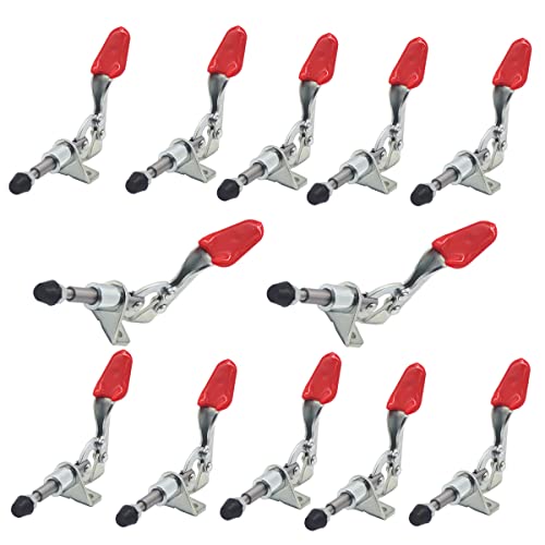 Image of Toggle Clamp Latch Anti-slip 12 Pack Hand Tool Quick Release Heavy Duty Toggle Clamp Tool for Wood Working (301AM-12 PCS)