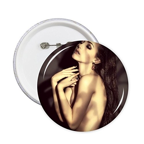Pins badge rond maquillage fumé sexy girl idée cadeau originale pour anniversaire et amies