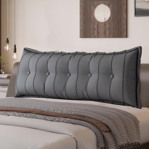 LELEFIDO Rückenkissen, Lesekissen für Bett und Sofa, Bequeme bettkopfteil, Keilkissen, Wandkissen, Sitzkissen, Großes Rückenkissen mit waschbarem Bezug - perfekt zum Anlehnen im Bett
