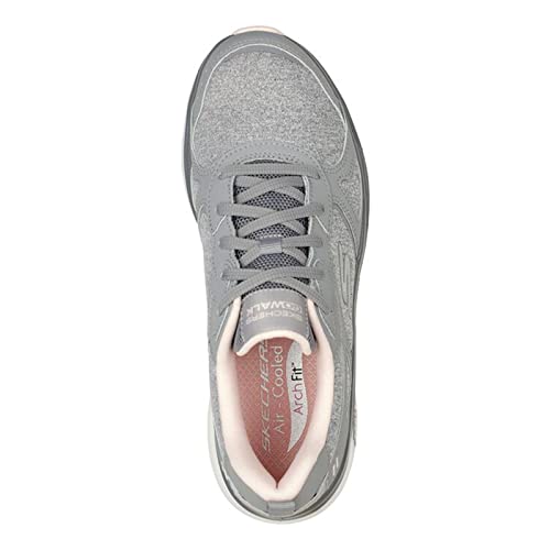 Skechers Skechers Women's, GO Walk Workout Walker - Early Sunshine Sneaker Grey Pink