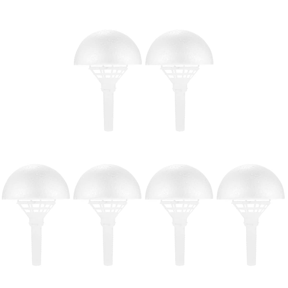 SOIMISS 6 Sets Floral Handle Flower Bouquet Holder Set Wedding Floral Arrangement Realistic Bouquet Supplies for Diy