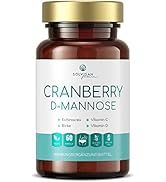 SOLVISAN Cranberry D-Mannose - einzigartige Formel - ergänzt um Echinacea, Vitamin C und D - 60 K...