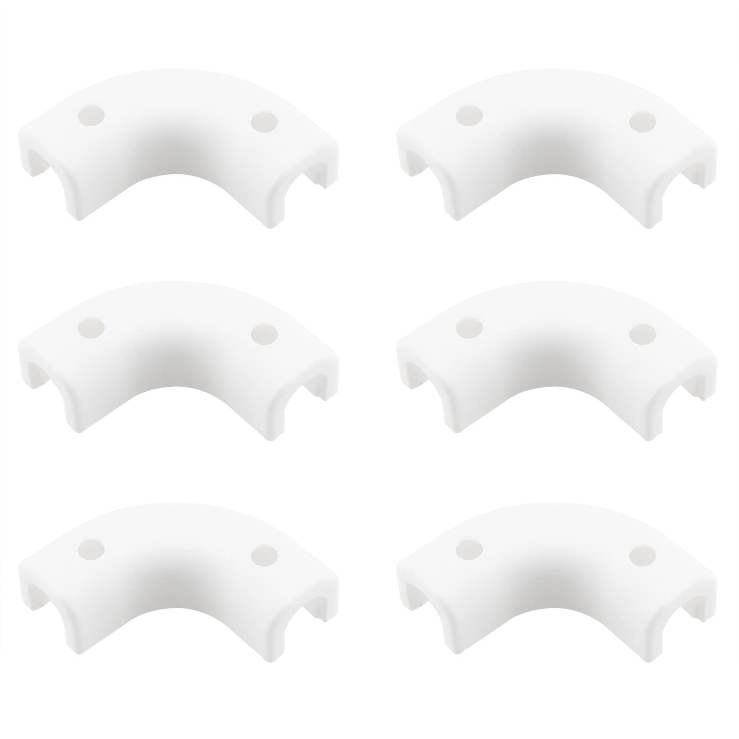 Meuey Lyot Lot De 8 Supports Coudés 90° Pour Tuyau RO 6,35 Mm - Raccords Pour Filtre à Eau Osmose Inverse Avec Vis