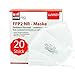 Produktbild HHW Pro FFP2 Maske - Atemschutzmaske - 5 Lagig - Mundschutz - EU CE Zertifiziert - 20 Stück - einzelnverpackt