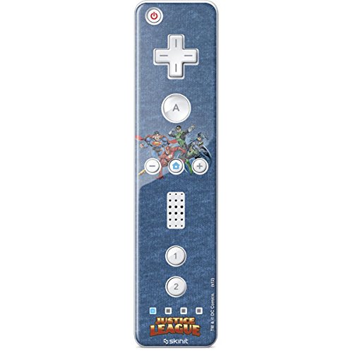 Skinit Decal Gaming Skin compatible with Wii Remote Controller - Officially Licensed Warner Bros Justice League Heroes Design