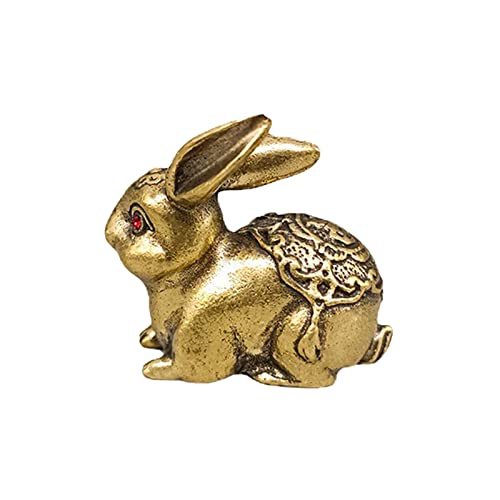 Lapin en laiton vintage pour meuble TV et décoration de cour extérieure