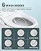 Electric Bidet Toilet Seat Elongated, Heated Toilet Seat with Adjustable Warm Water & Air Dryer, 6 Wash Modes, Dual Control, Self-Cleaning Nozzle, Soft-Close Lid, Night Light, Eco & Child Friendly