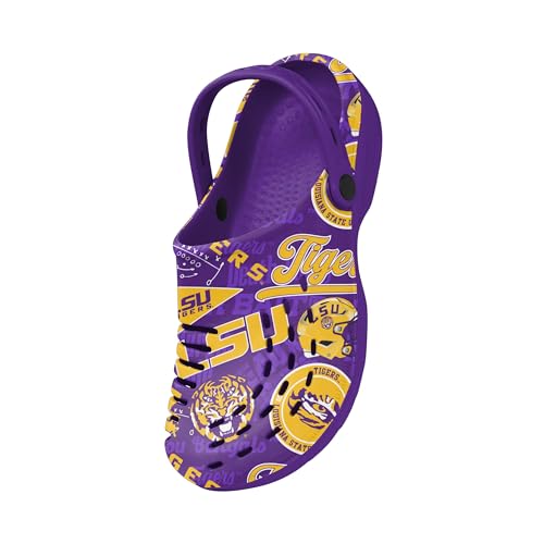 FOCO LSU Tigers NCAA Mens Historic Print Clog with Strap - M by FOCO - Used condition - Image 3