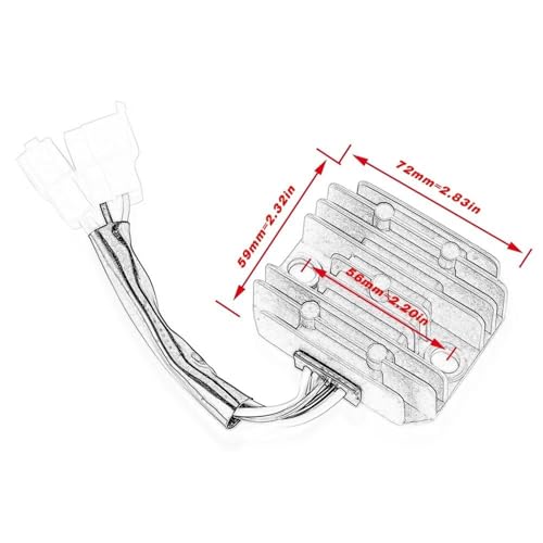 Regulador de Voltaje Yamaha SR250 compatible con modelos G TH H J 2