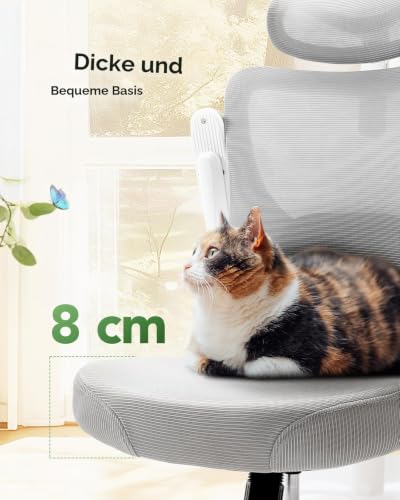 Marsail Bürostuhl, Bürostuhl Ergonomisch, Schreibtischstuhl Verstellbarer – Ansicht 6