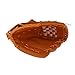 PVC Brown Baseball Pitcher Mitt, Sport Baseball Gloves for Training, Lightweight Durable Catching Glove with Comfort Fit for Children and Adults, Outdoor Throwing (10.5 Inch)