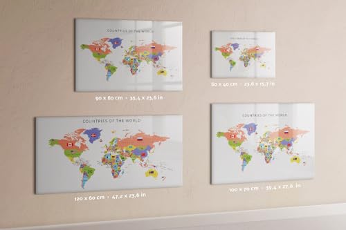 Tableau magnétique en verre pour effacer les post-it et centraliser vos messages