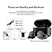 True Wireless Earbuds, Bluetooth 5.0 Wireless Headphones APTX Deep Bass Stereo HiFi Sound Noise Cancelling Sweatproof TWS Bluetooth Earbuds, CVC8.0 Built-in Mic Wireless Earphones with Qi Charging Box