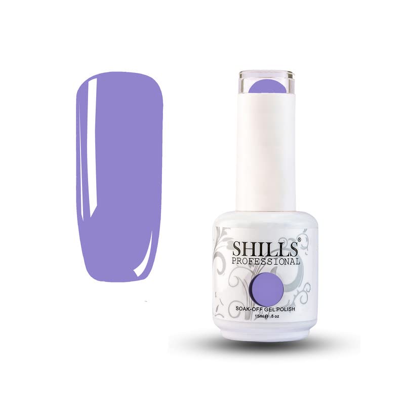 Image of Shills Professional Uv /Led Soak Off Gel Polish (Gel Nail Polish) Glossy Finish Nail Polish Color Shade 55, 15 Ml