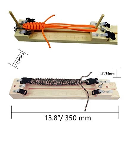 Kit de pulseiras de paracord de madeira para iniciantes