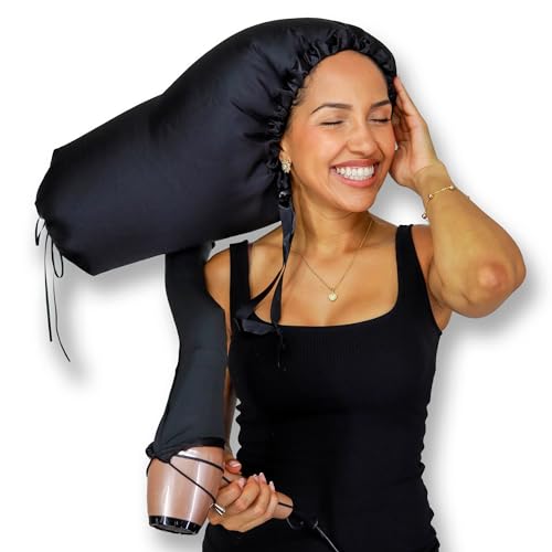Soulta® Elongated Satin Diffuser Cap - Anti Shrinkage Black