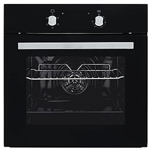 Cookology SFO60BK 60cm Built In Electric Fan Oven – Integrated Single Fan Oven with Grill in Black or Stainless Steel…