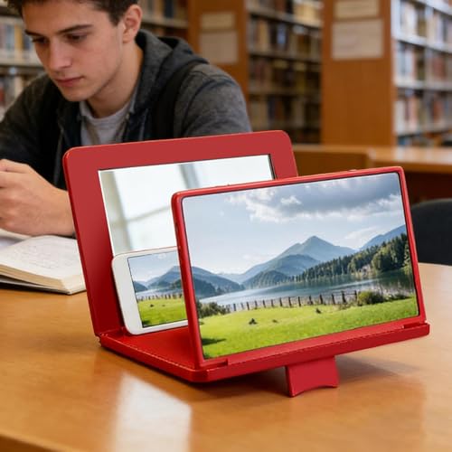 Lupa de pantalla para teléfono que reduce la fatiga visual con proyector portátil de 12'' 7