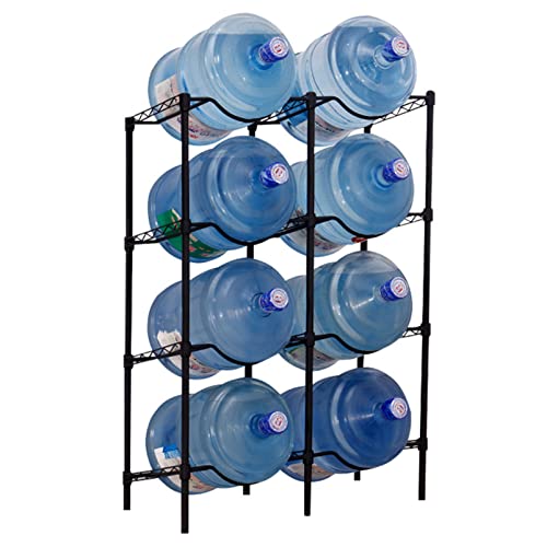 Water Bottle Storage Rack Water Cooler Holder Rack, Heavy Duty Steel Shelf 5 Gallon Water Jug Holder, Water Cooler Bottles Organizer For Office/Family/Garages/Gym, Water Bottle Storage Shelf #TOP2