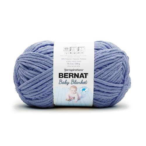 Image of Bernat Baby Blanket Baby Denim Yarn - 1 Pack of 300g /10.5 oz - 100% Polyester - #6 Super Bulky - 220 Yards - Knitting /Crochet