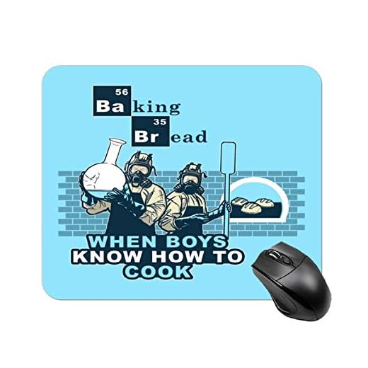 Baka bröd när pojkar vet hur man lagar mat bryter dålig hög hastighet halkfri spelbordsmatta, kontor fyrkantig gummibas musmatta, anpassad liten skrivbordsmatta