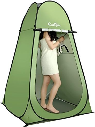 CamplaShower Tent Pop up Camping Changing Tent Portable Waterproof Outdoor Dressing Bathroom Toilet Tent Privacy Shelter Tent with Carrying Bag