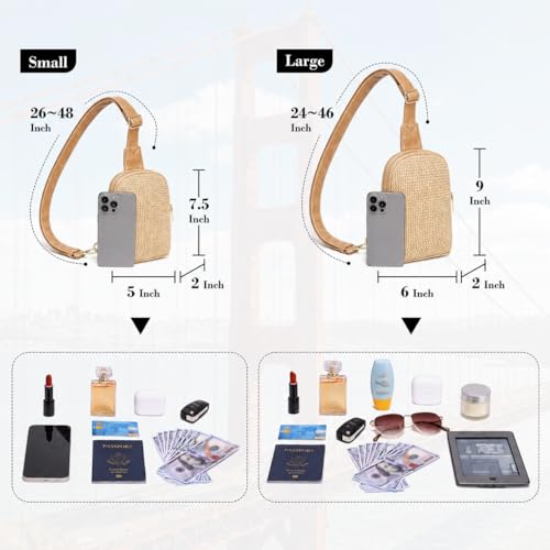 INICAT Faux Straw Summer Sling