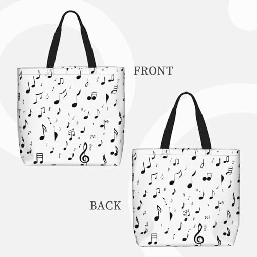 Sign Language Alphabet Print Tote Bags, Large Capacity Zipper Shoulder Bag, For Shopping, Work, Daily3