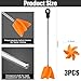 Loosh 3 Pcs 11 Inch Paint Stirrer for Drill, Paint Mixer Attachment, Helix Epoxy Mixer for Concrete Resin Silicone Stirrer Paddle Compatible with Most Drills (Orange)