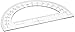 Sparco Plastic Protractor, 6-Inch Long, Clear (SPR01490)