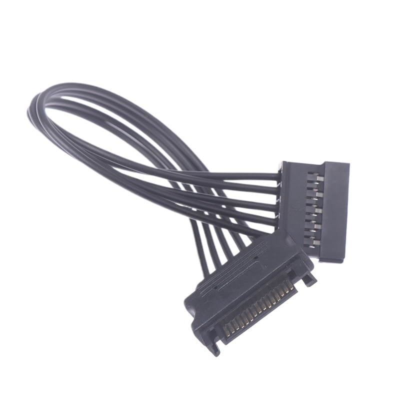 1pc SATA 15Pin Male to Female Power Extension Cable HDD SSD Supply for PC 20 CM