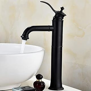 Grifo for lavabo de baño, grifo monomando for lavabo de latón, color negro, rosa y dorado, grifos mezcladores de agua fría y caliente, grifo montado en cubierta con grifos for lavabo de un solo orific