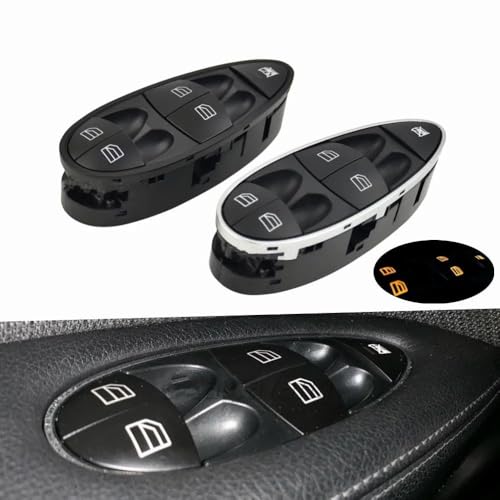 Control elevalunas eléctrico de coche, interruptor de botón elevalunas para Clase E W211 3