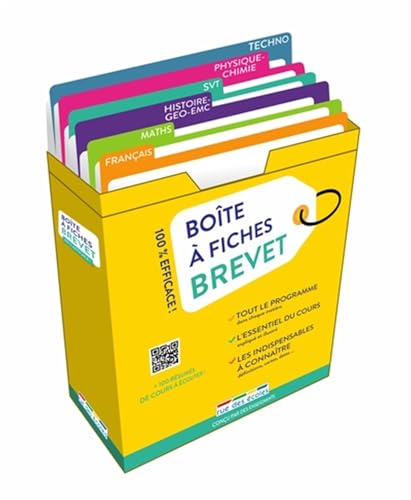 Boîte à fiches Brevet: 180 fiches pour réussir !