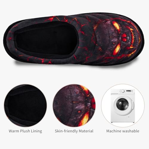 Slippers for Women Skull Memory Foam Slippers Warm Soft Ladies House Shoes with Non-Slip Rubber Soles4