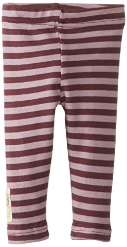 L'ovedbaby Baby-Girls Newborn Organic Leggings,Lavender/Eggplant,6/9 Months