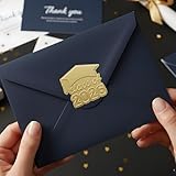 BOMSCTA Class of 2026 Graduation Envelope Stickers: 120 Pcs Gold Foil Embossed Grad Seals, 2 Inch Senior 2026 Stickers for Invitations, Announcement Cards, Party Favors, Gift Bags