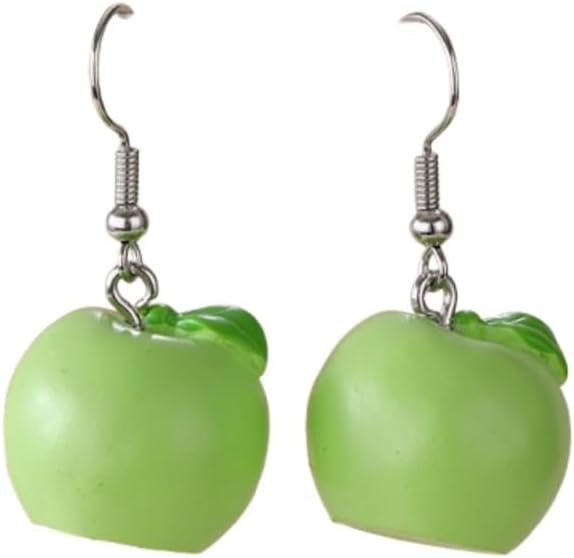 Cute 3D Fruit Dangle Earrings for Women Resin Imitation Food Drop Earrings Acrylic Strawberry Grape Orange Avocado Lemon Earrings Jewelry Gift-