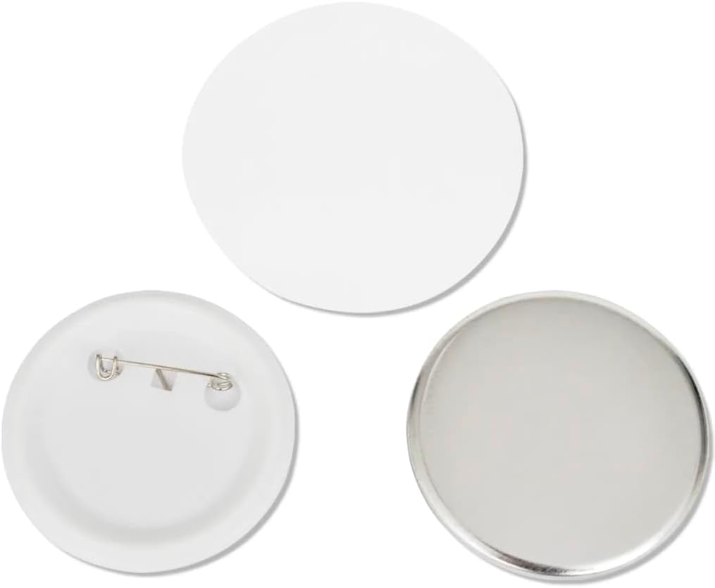 vidaXL 500 x Button Pin Badge DIY Advertising Logo 25-58 mm