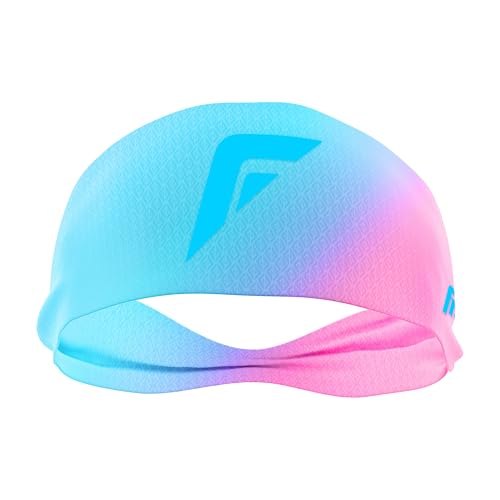 Franklin Sports Baseball + Softball Headband - Adult Workout + Athletic Headbands for Men + Women - Sweat Wicking for Running + Exercise - One Size Fits Most - Cotton Candy