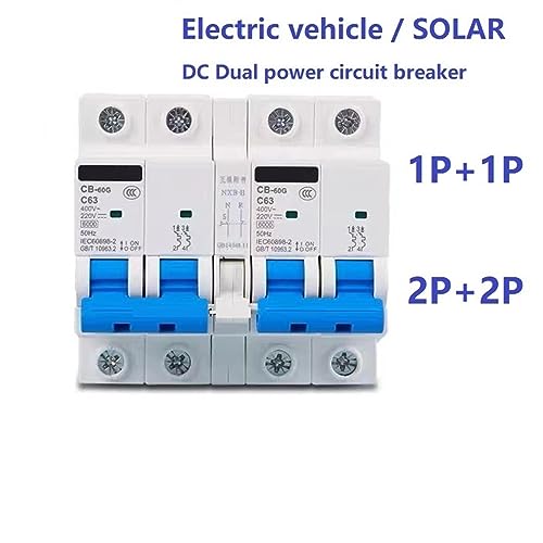 Interruptor de transferencia manual CB-60G para solucionar cortes en sistemas solares de 16A 6