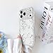 NITITOP Compatible for iPhone 17 Pro Case Cute Clear Flower Floral Artistic Design for Women Girls Stylish Slim Soft TPU Shockproof Protective Girly Phone Cover - White