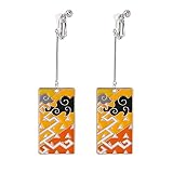 Demon Slayer Tanjiro Boucles d'oreilles Tanjirou Anime Cosplay Boucles d'oreilles Dangle Boucles d'oreilles Accessoires pour Femmes Hommes Filles Mode Double-face Acrylique Boucles D'oreilles