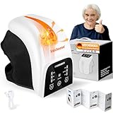 Valchoose Kniemassagegerät – Kabelloses Knie Massagegerät mit Infrarot-Wärme & 3 einstellbaren Vibrationsstufen, Wiederaufladbar mit LED-Display – Tolles Geschenk für Eltern und Freunde