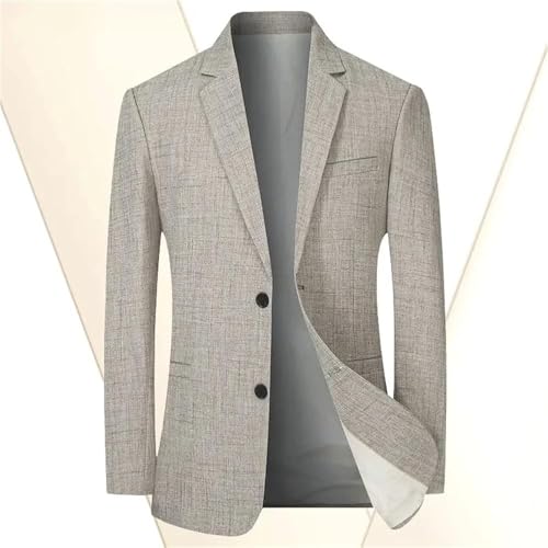 Men's Lightweight Business Suit Jacket Solid Formal Casual Slim Fit Work Coat Wedding Party Attire3