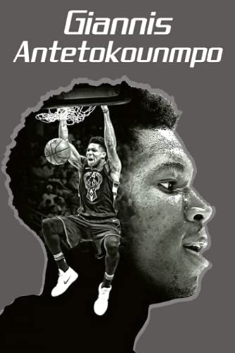 Giannis Antetokounmpo Notebook: Lined Pages Notebook Small Size 6x9 inches / 110 pages / Original Design For Cover And Pages / It Can Be Used As A Notebook, Journal, Diary, or Composition Book.