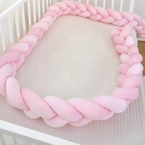 RZYW Braided Knotted Cushions Handmade Soft Knot Pillow Bed Guard Rail Surrounds Cushions Thick Soft Breathable Cushion Side Protectors,S3,450CM