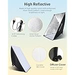 Skytex Softbox Lighting Kit 2Pack,20x28in Soft Box |Upgrade 135W 2700-6400K 100V-240V AC E27 LEDBulb Continuous Photography Lighting,Photo Studio Lights Equipment for Camera Shooting,Video Recording - Image 3